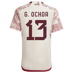 Virallinen pelipaita Meksiko G.OCHOA 13 Vieras World Cup 2022 Lyhythihainen - Miesten